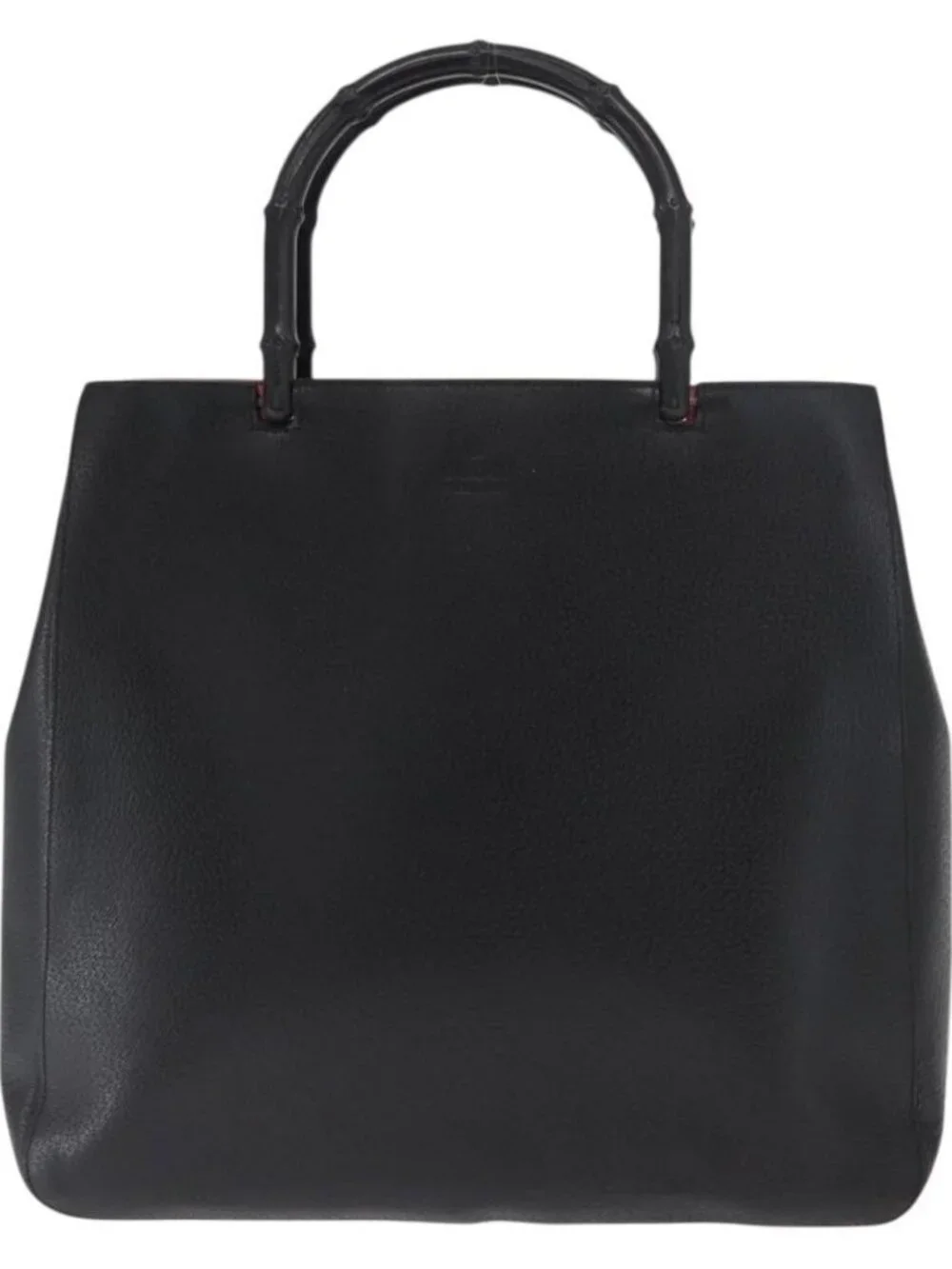 GUCCI Bamboo Tote Bag Leather Black 002 1059 Auth 160597 - Picture 2 of 16